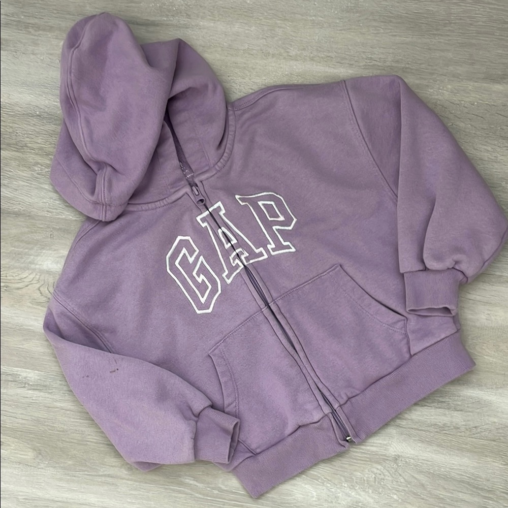 GAP Kids Lavender Zip-up Hoodie with Logo